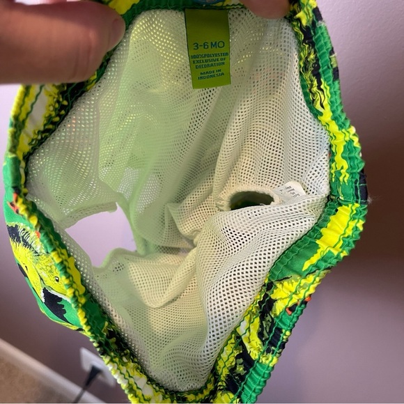 Greendog Swim Trunks Dinosaur Green 3-6M - Picture 8 of 8